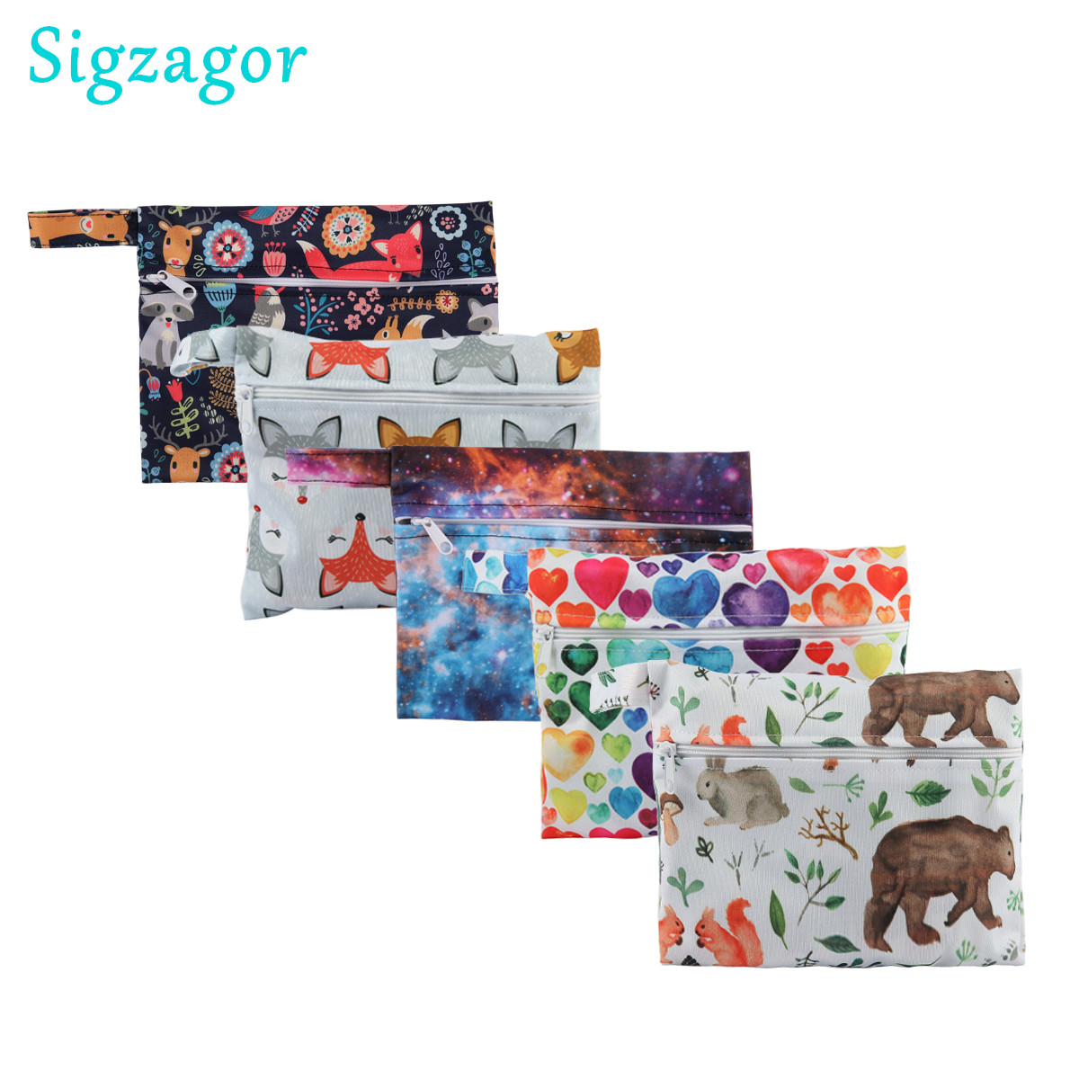 Cloth Pad Reusable - [Sigzagor] 1 piccola mini borsa bagnata
